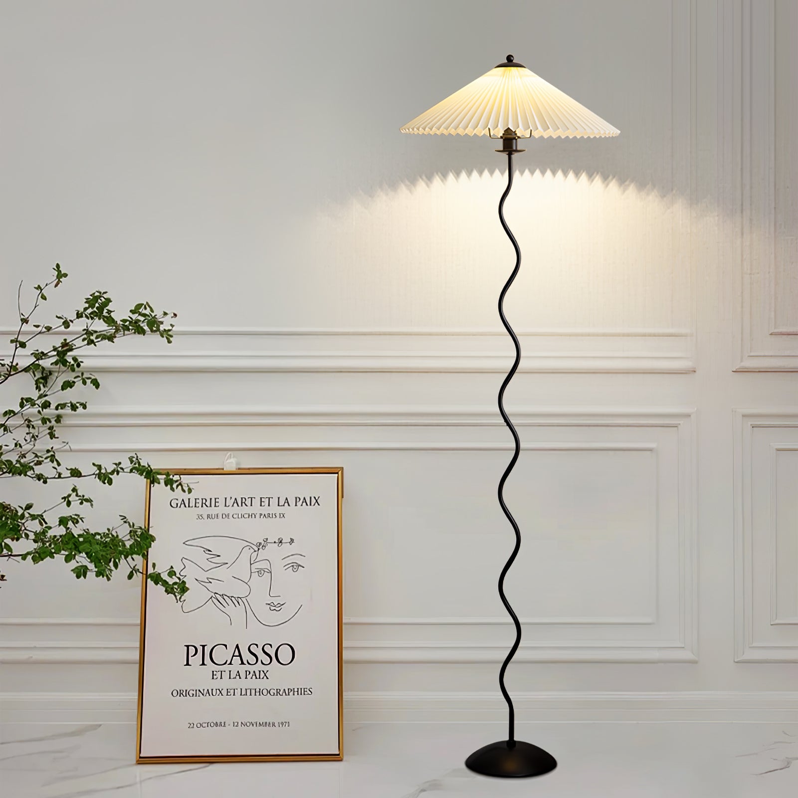 Sirna Series Pleated Floor Lamp